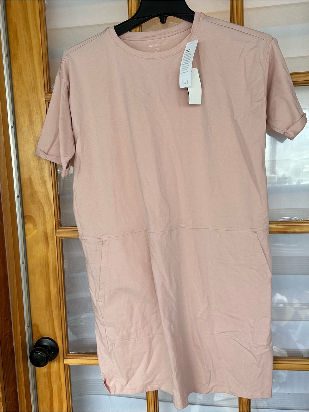 Eileen Fisher Pale Pink Crewneck Tee